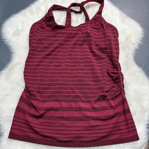 Patagonia Women's Burgundy Striped Top
